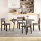 Costway Wooden Dining Chair Set of 2/4 with Acacia Wood Frame Padded Seat & Back Home